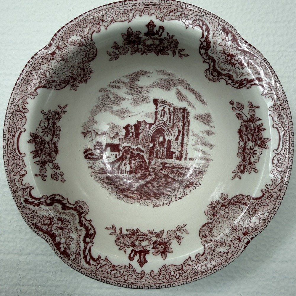 Johnson Brothers Vintage Old Britain Castles Pink Cereal Bowl England China Rare